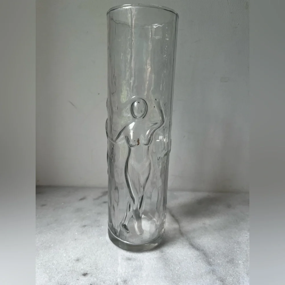 Vtg Libbey Molded Replacement Drinking Glass/Vase 